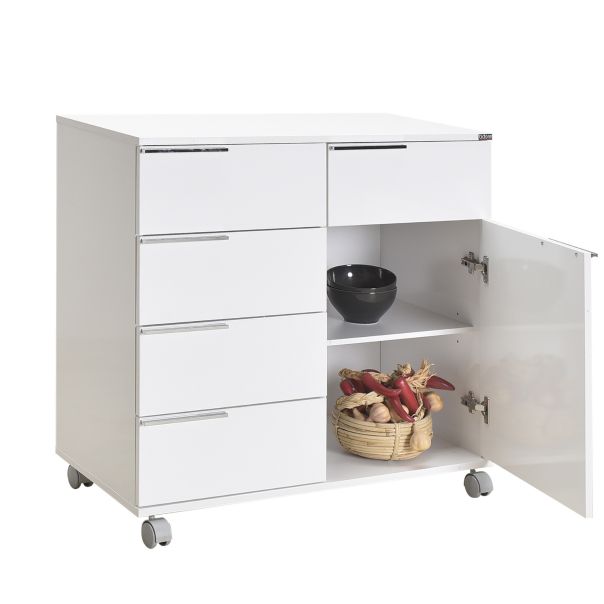 HANAH HOME Komoda Adr-415-Pp-1, bela - EP3057629