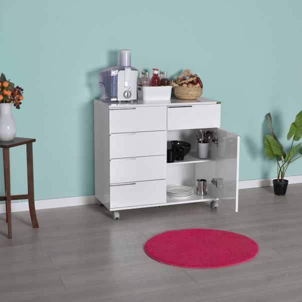 HANAH HOME Komoda Adr-415-Pp-1, bela - EP3057629