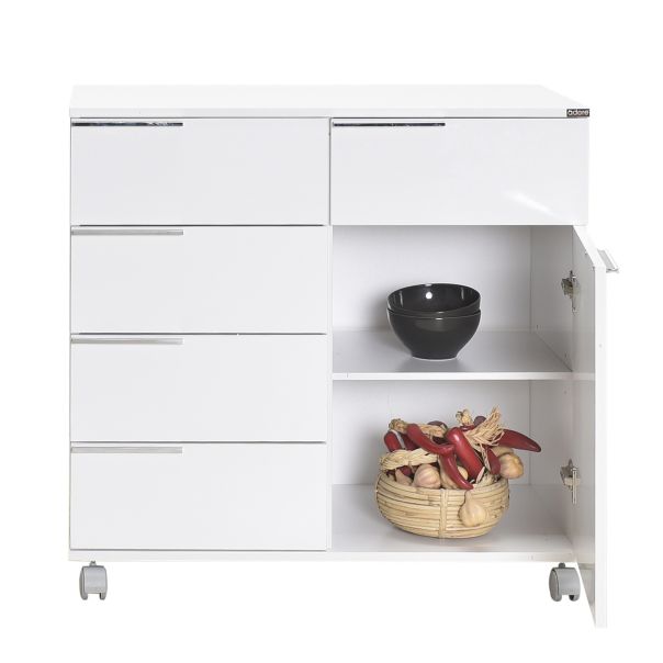HANAH HOME Komoda Adr-415-Pp-1, bela - EP3057629