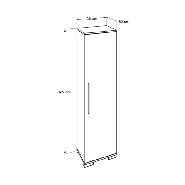 HANAH HOME Ormar za predsoblje Adr-405-Pp-1 - 479ADR1185