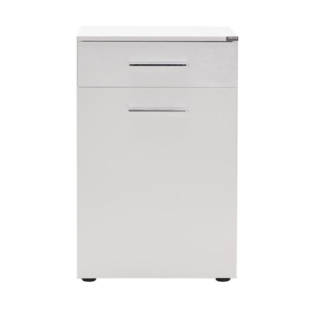 HANAH HOME Kupatilski ormarić sa korpom za veš Adr-611-Pp-1, bela - 479ADR1188