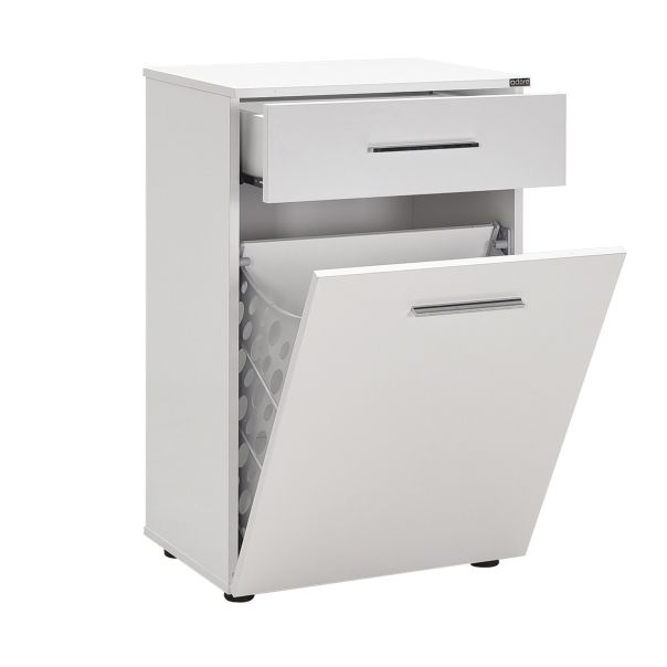 HANAH HOME Kupatilski ormarić sa korpom za veš Adr-611-Pp-1, bela - 479ADR1188