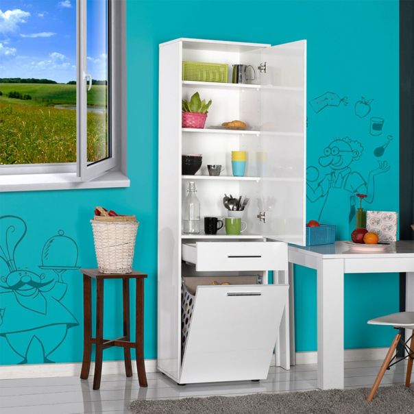 HANAH HOME Ormar za kupatilo sa korpom za veš Adr-621-Pp-1 - 479ADR1189