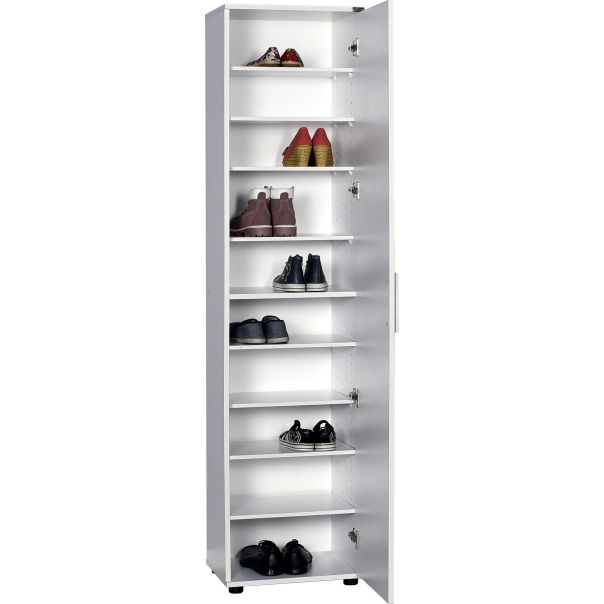 HANAH HOME Cipelarnik sa ogledalom SHC-510-BB-1, bela - EP3057632