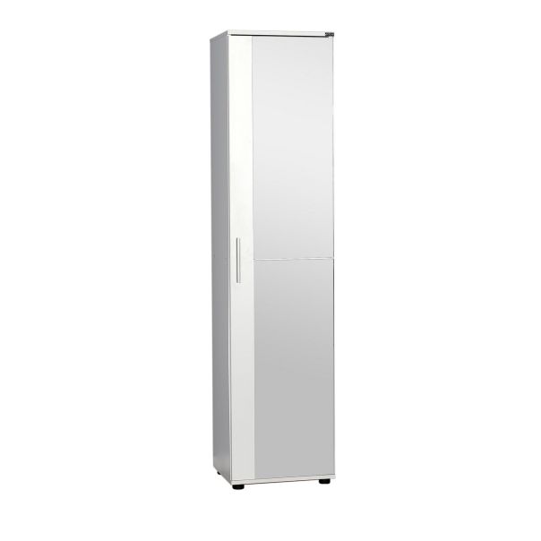 HANAH HOME Cipelarnik sa ogledalom SHC-510-BB-1, bela - EP3057632