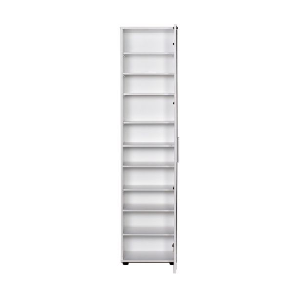 HANAH HOME Cipelarnik sa ogledalom SHC-510-BB-1, bela - EP3057632
