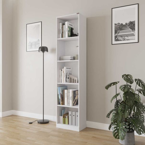 HANAH HOME Polica za knjige Ktp-325-Bb-1, bela - EP3057644