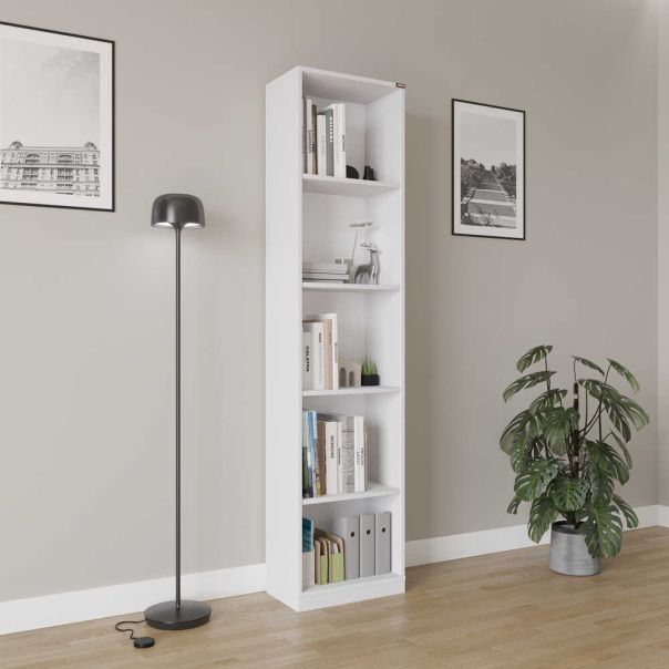 HANAH HOME Polica za knjige Ktp-325-Bb-1, bela - EP3057644