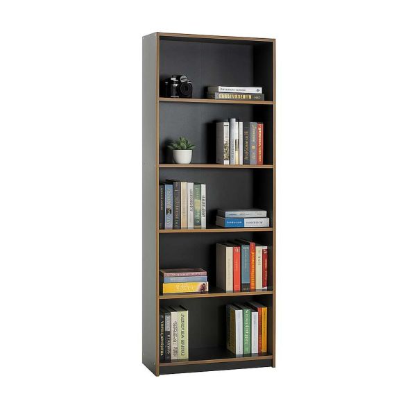 HANAH HOME Polica za knjige Ktp-350-Ax-1, crna/braon - EP3057656