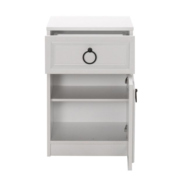 HANAH HOME Noćni ormarić Kmd-1311-Bb-1, bela - 479ADR1501