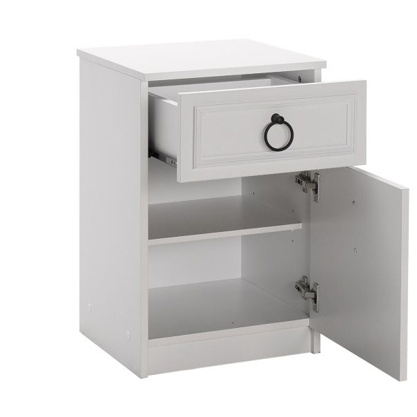 HANAH HOME Noćni ormarić Kmd-1311-Bb-1, bela - 479ADR1501