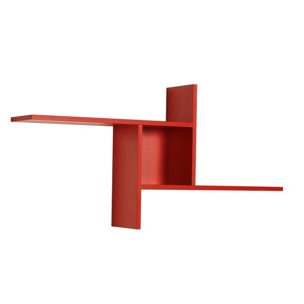 HANAH HOME Zidna polica Raf-04-Kk-1, crvena - 479ADR1752