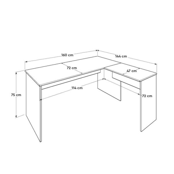 HANAH HOME Radni sto Rms-320-Oo-1, braon - EP3057719
