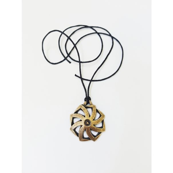 ROD - Ogrlica KOLOVRAT medaljon, boja mesinga - ROD000002