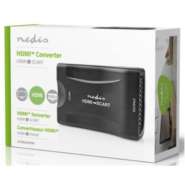 NEDIS HDMI na SCART adapter, VCON3461BK, 1.2 Gbps, crna - 42630