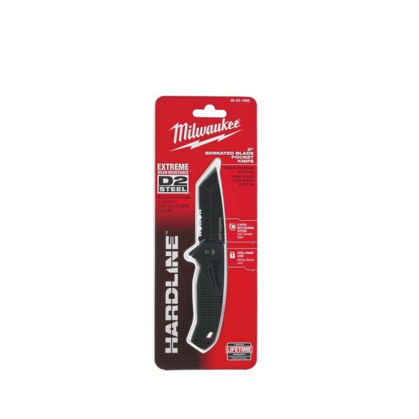 MILWAUKEE Džepni nazubljeni nož 175mm - 48221998