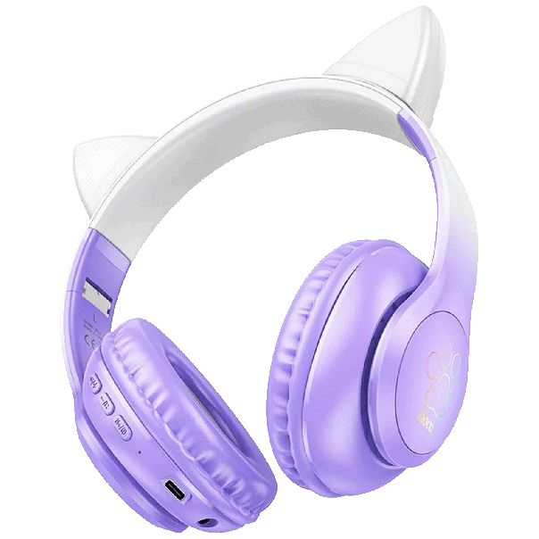 hoco. Bluetooth slušalice, W42 - Cat Ears, Purple Grape - 48513