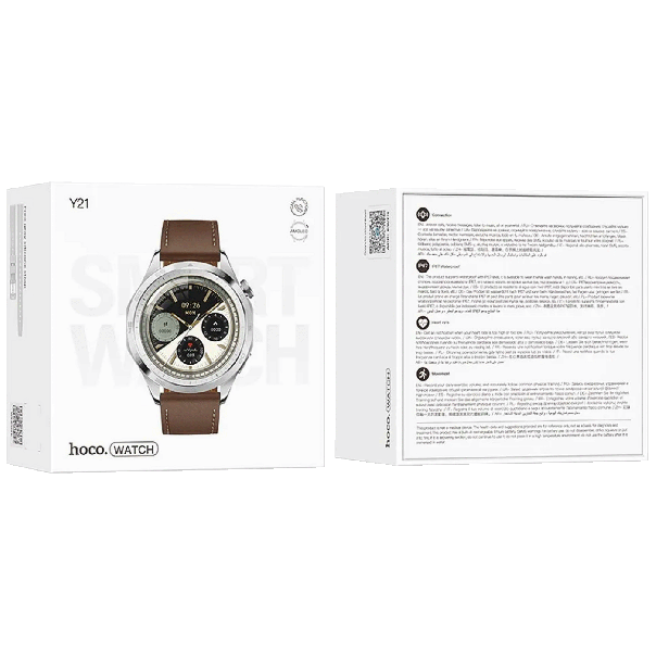 hoco. Pametni sat, AMOLED, IP67 - Y21, srebrna - 48582