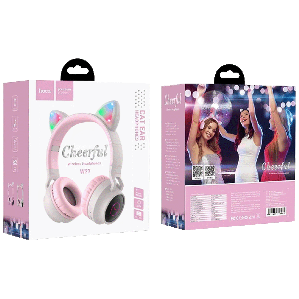 hoco. Bluetooth slušalice - W27 Cat Ear, siva - 48637