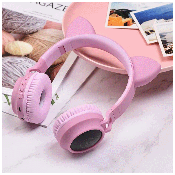 hoco. Bluetooth slušalice - W27 Cat Ear, roza - 48638