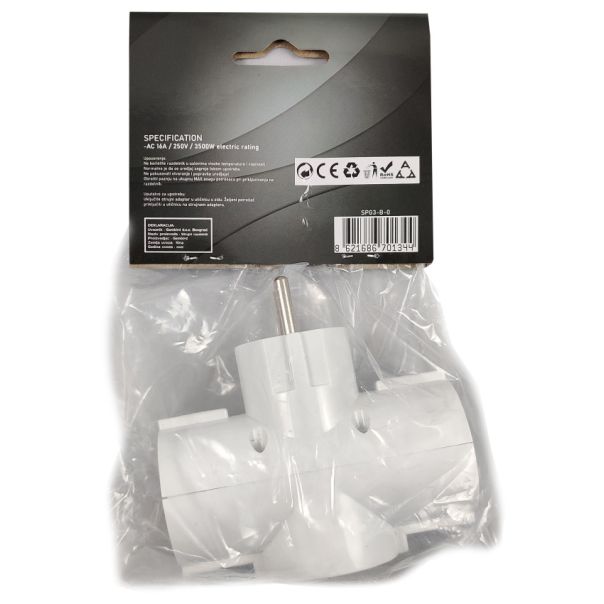 GEMBIRD SPG3-B-0 T razvodnik 3 uticnice - 42920