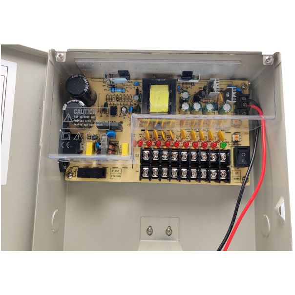 GEMBIRD NAPRKU-12V/10A-9CH Napajanje u kutiji sa opcijom UPS (bez baterije) - 42929
