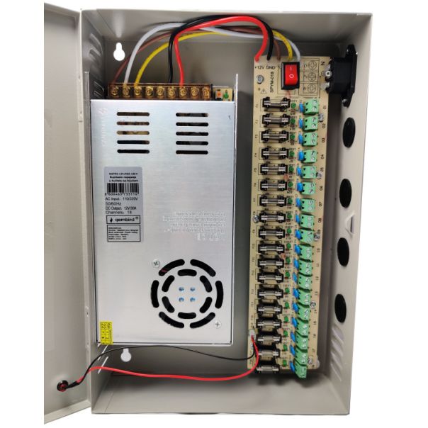 GEMBIRD NAPRK-12V/30A-18CH napajanje sa kljucem, 2A/CH (3605) - 42935