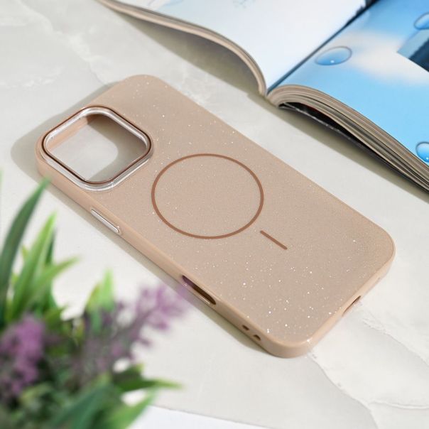 Maska za iPhone 16 Pro Max 6.9 Magsafe Sparkle Dust zlatna - 222586