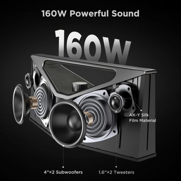 Bluetooth zvucnik BUGANi Brief Pro BS12303 crno-sivi - 217290