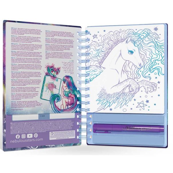 NEBULOUS STARS Kreativni blok Fantasy foil art Stars - 490076