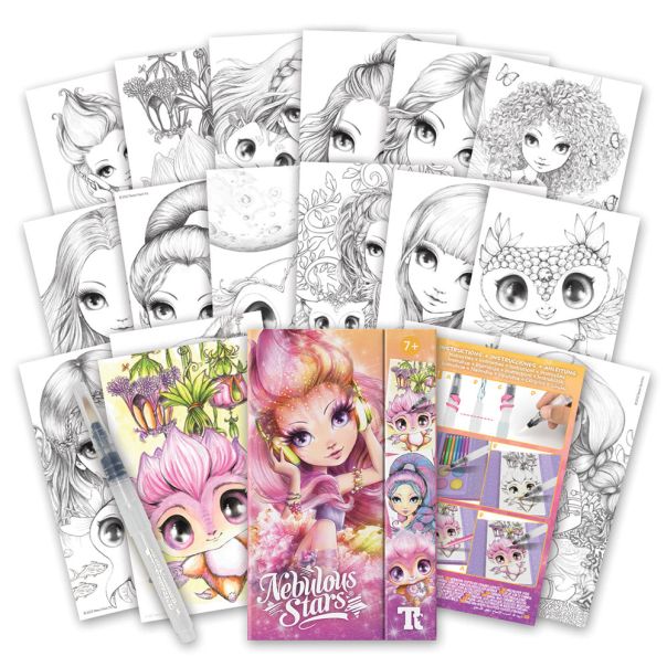 NEBULOUS STARS Bojanka akvarel sa belim listovima - 490139