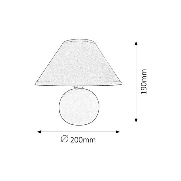 Rabalux Noćna svetla Ariel E14 1x MAX 40W narandžasta (4904) - 4904