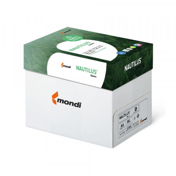 Fotokopir papir Mondi Nautilus A4 80gr100% reciklirani 1/500 - F130