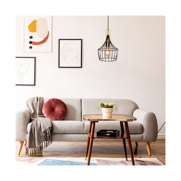 RABALUX Visilica Parov mat crna, E27 40W - 4925-1