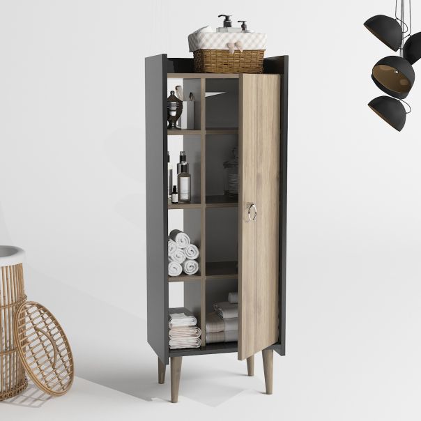 HANAH HOME Lagomood Ruby - Walnut, Anthracite - 492LGM1128