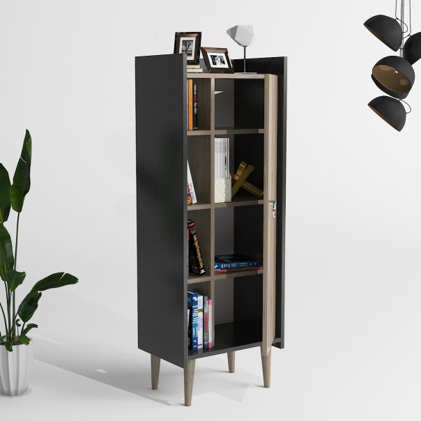 HANAH HOME Lagomood Ruby - Walnut, Anthracite - 492LGM1128