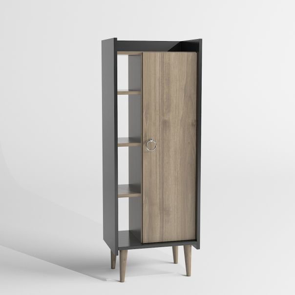 HANAH HOME Lagomood Ruby - Walnut, Anthracite - 492LGM1128