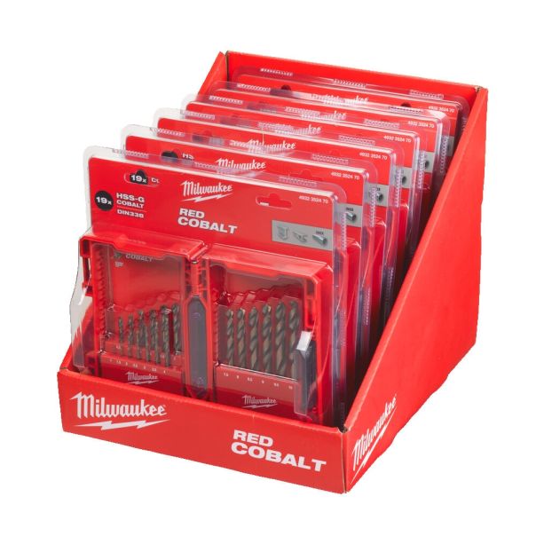 MILWAUKEE Burgije kobaltne 1-10mm HSS-CO set 19/1 - 4932352470
