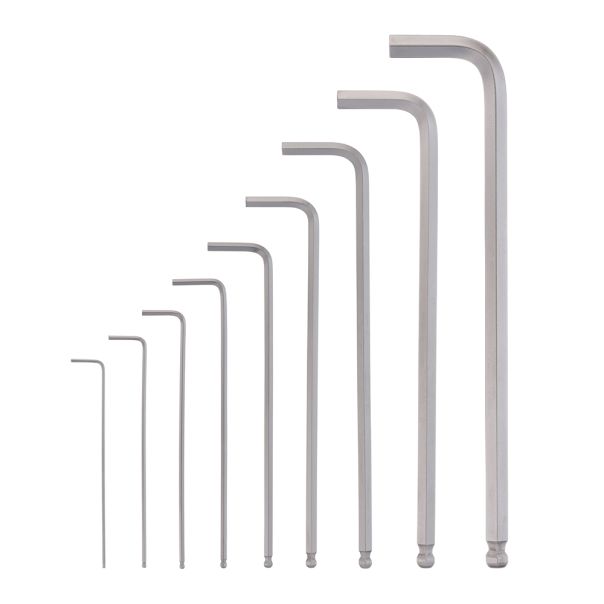 MILWAUKEE Dugi inbus ključevi sa loptastom glavom 1.5-10mm set 9/1 - 4932478621