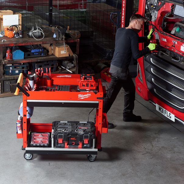 MILWAUKEE Čelična radionička kolica sa fiokom - SWC40-1 - 4932478856