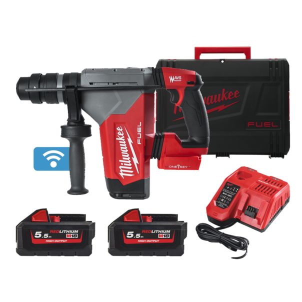 MILWAUKEE Aku. bušilica SDS+ 18V 2x5,5Ah 5J - M18ONEFHPX-552X - 4933478496