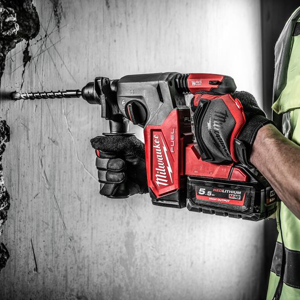 MILWAUKEE Aku. bušilica SDS+ 18V 2x5,5Ah 2.5J - M18FHX-552X - 4933478889