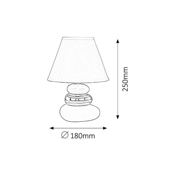 Rabalux Noćna svetla Salem E14 1x MAX 40W bela (4948) - 4948