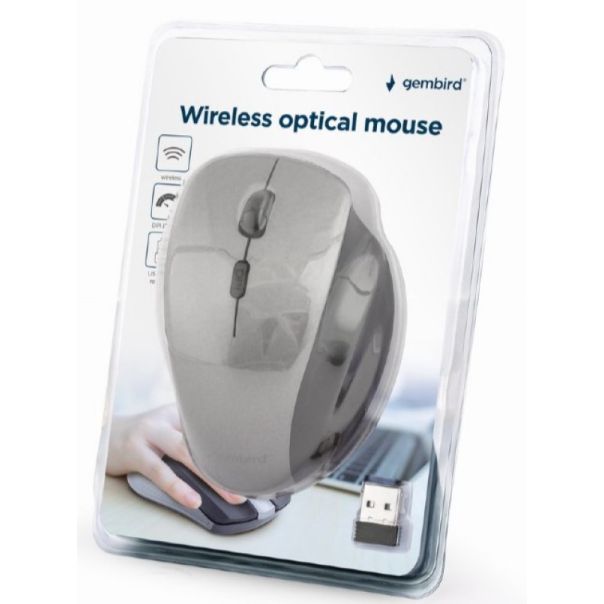 GEMBIRD MUSW-6B-02-BG Bezicni mis 2,4GHz opticki USB 6-button 800-1600Dpi - 43025