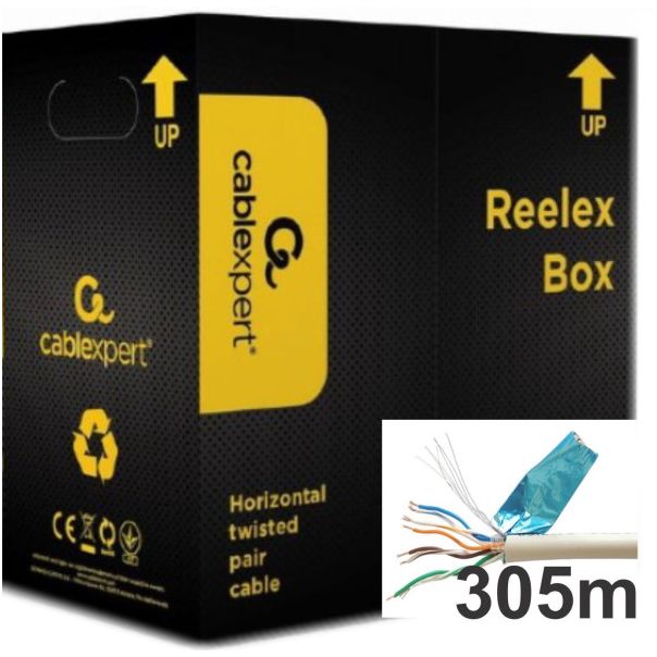 GEMBIRD FPC-5004E-L FTP cat.5E Indoor licnasti CCA kotur 305m - 2211