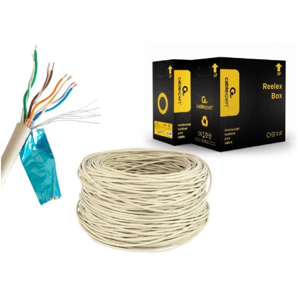 GEMBIRD FPC-5004E FTP cat.5E Indoor licnasti CU kotur 305m - 19038