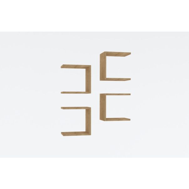 HANAH HOME Zidna polica Base, krem - 495SSE1105