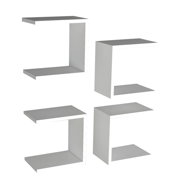 HANAH HOME Zidna polica Base, bela - 495SSE1106