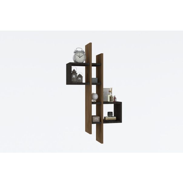 HANAH HOME Zidna polica Emse, braon/antracit - 495SSE1110