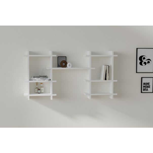 HANAH HOME Zidna polica Tefo, bela - 495SSE1125